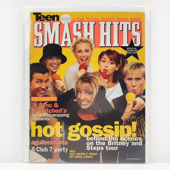 Teen Smash Hits Magazine Britney Spears N'Sync Y2K Aguilera Unread 1999 - Picture 1 of 9